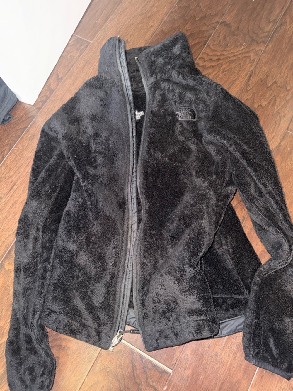 The North Face Black Teddy Fleece Jacket - Women's Zip Front